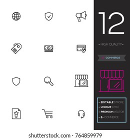 E-commerce vector collection icon set