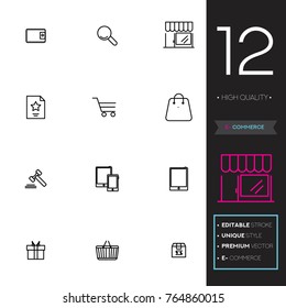 E-commerce vector collection icon set