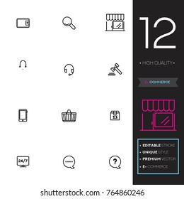 E-commerce vector collection icon set