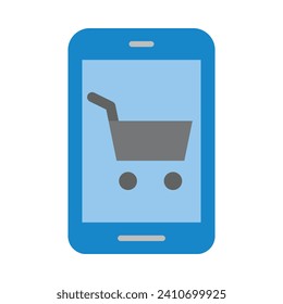 Icono Plano De Vector Ecommerce Para Uso Personal Y Comercial.
