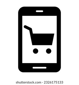 Icono De Glifo De Vector Ecommerce Para Uso Personal Y Comercial.
