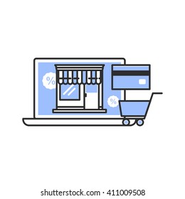 E-commerce vector icon