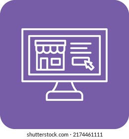 Ecommerce vector icon. Can be used for printing, mobile and web applications.