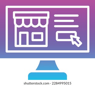 Ecommerce vector icon. Can be used for printing, mobile and web applications.