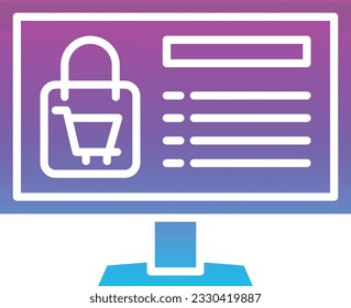 Ecommerce vector icon. Can be used for printing, mobile and web applications.