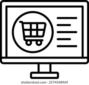 Ecommerce vector icon. Can be used for printing, mobile and web applications.