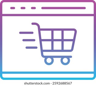 Ecommerce vector icon. Can be used for printing, mobile and web applications.