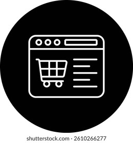 Ecommerce vector icon. Can be used for printing, mobile and web applications.