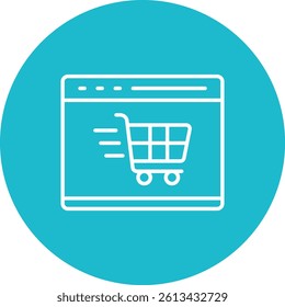 Ecommerce vector icon. Can be used for printing, mobile and web applications.