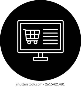 Ecommerce vector icon. Can be used for printing, mobile and web applications.