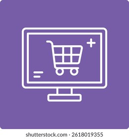 Ecommerce vector icon. Can be used for printing, mobile and web applications.