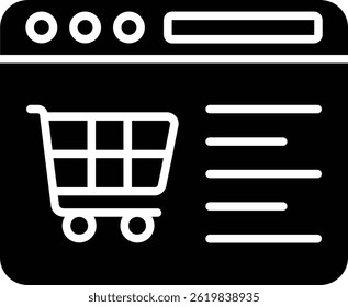 Ecommerce vector icon. Can be used for printing, mobile and web applications.