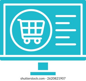 Ecommerce vector icon. Can be used for printing, mobile and web applications.