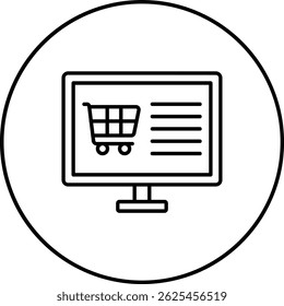 Ecommerce vector icon. Can be used for printing, mobile and web applications.
