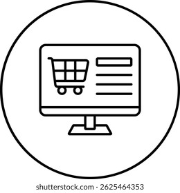 Ecommerce vector icon. Can be used for printing, mobile and web applications.