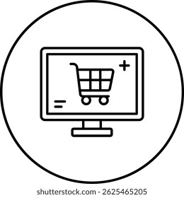 Ecommerce vector icon. Can be used for printing, mobile and web applications.