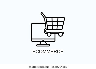 Ecommerce Vector, Icon Or Logo Sign Symbol Illustration