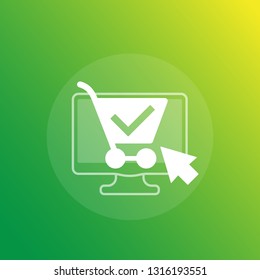 E-Commerce-Vektorsymbol, Online-Einkauf