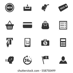 e-commerce vector icons for user interface design