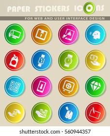 e-commerce vector icons for user interface design