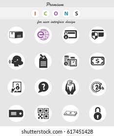 e-commerce vector icons for user interface design