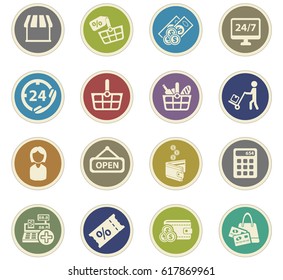 e-commerce vector icons for user interface design