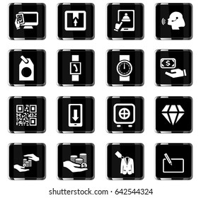 e-commerce vector icons for user interface design