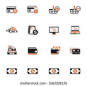 e-commerce vector icons for web and user interface design