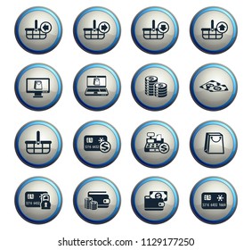 e-commerce vector icons for web and user interface design