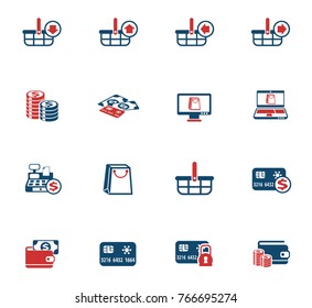 e-commerce vector icons for web and user interface design