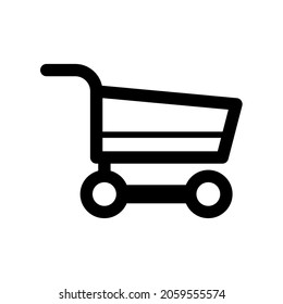 E-Commerce. Vector illustration of E-commerce icon, menu sign for payment via digital wallet. Isolated on a blank background which can be edited and changed colors.