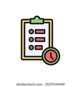 Ecommerce Waiting List Icon Vector Illustration