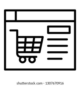 ecommerce web icon design with creative modern concept and black and white outline style logo shape for pictogram, website, ecommerce, satartup, web button design vector eps 10