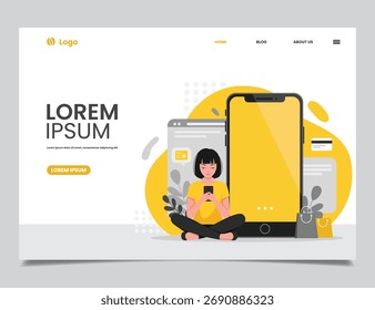 e-commerce website banner design background
