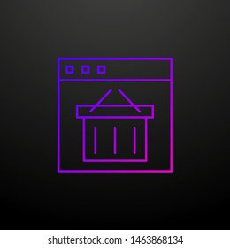 E-commerce website line nolan icon. Elements of seo & web optimization set. Simple icon for websites, web design, mobile app, info graphics