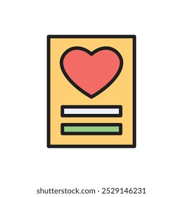 Ecommerce Wishlist Icon Vector Illustration