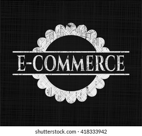 E-Commerce mit Chalkboard-Struktur
