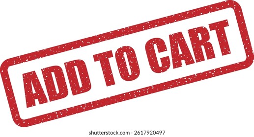 Ecommerce-focused vector stamp “ADD TO CART” for online stores and product listings
