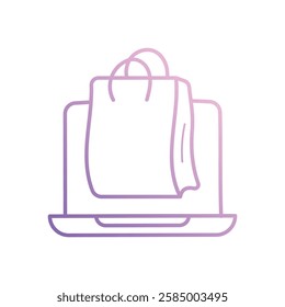 Ecommerece icon vector stock illustration