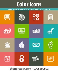 E-commers vector icons for user interface design