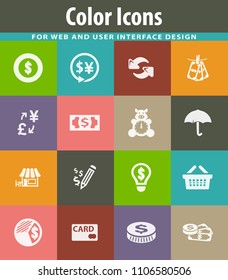 E-commers vector icons for user interface design