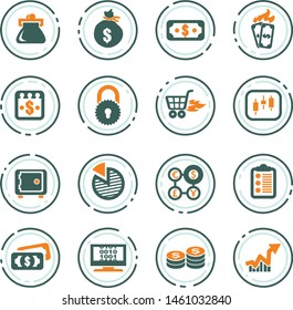 E-commers vector icons for user interface design