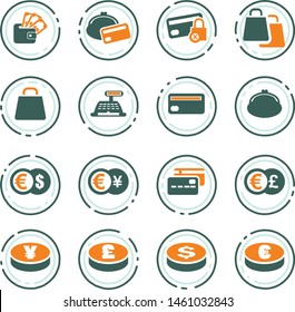 E-commers vector icons for user interface design
