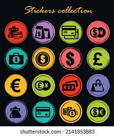 E-commers vector icons for user interface design