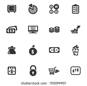 E-commers vector icons for user interface design