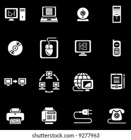 E-communication vector icon set You'll find more icons in my portfolio