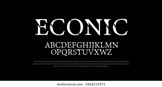 Econic Tech font, digital alphabet, thin Latin letters A, B, C, D, E, F, G, H, I, J, K, L, M, N, O, P, Q, R, S, T, U, V, W, X, Y, Z