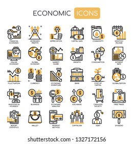 Econimic Elements , Thin Line and Pixel Perfect Icons