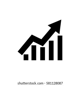 economic arrow icon vector illustration