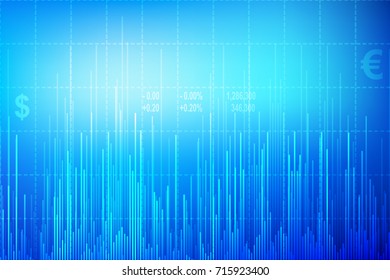 Economic Background with Diagrams, stock numbers, exchange trades. Vector abstract illustration.